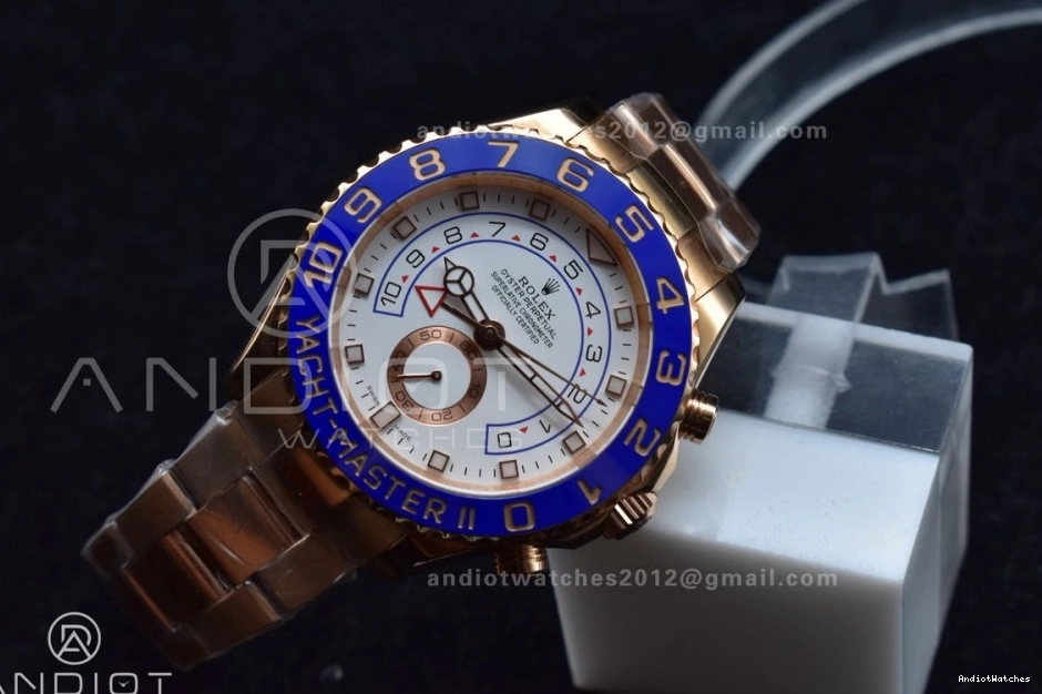 116685 YachtMaster RG on Edition Bracelet 1:1 II A Blue RG 1223 GMF Best TopPick Ceramic 1031